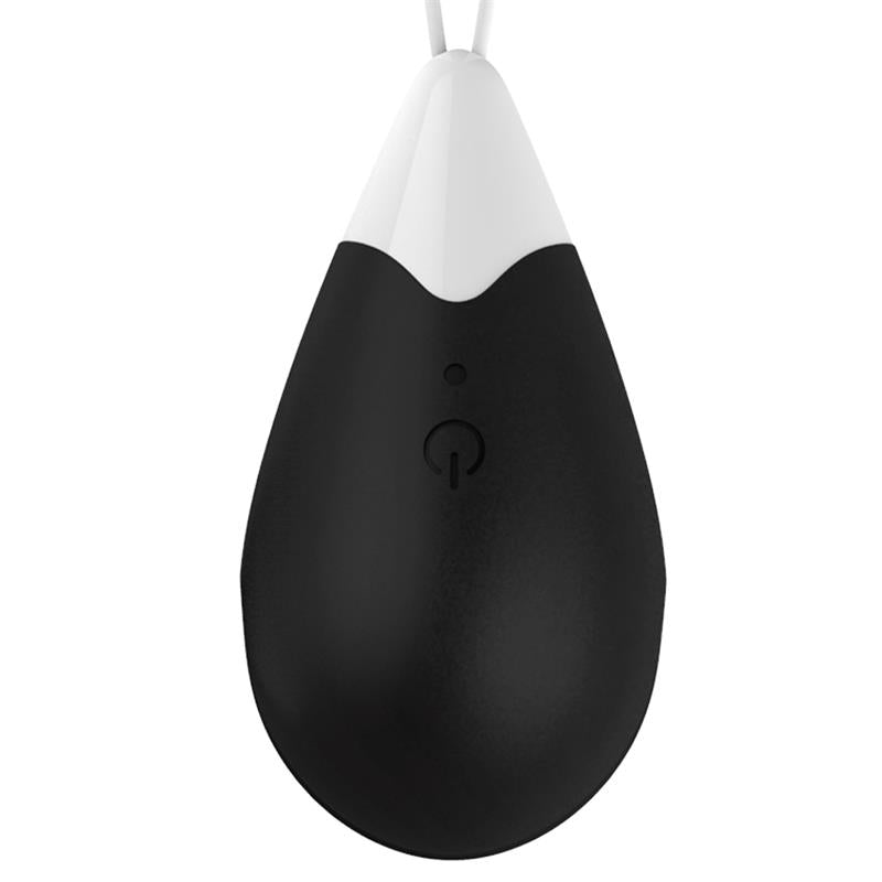DROPS - VIBRATING EGG REMOTE CONTROL USB SILICONE BLACK