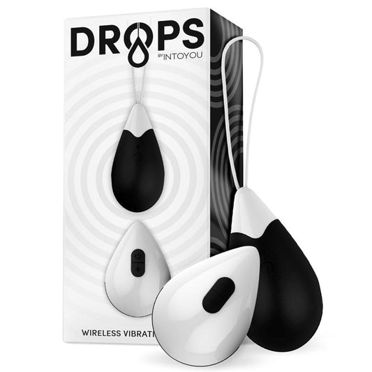 DROPS - VIBRATING EGG REMOTE CONTROL USB SILICONE BLACK