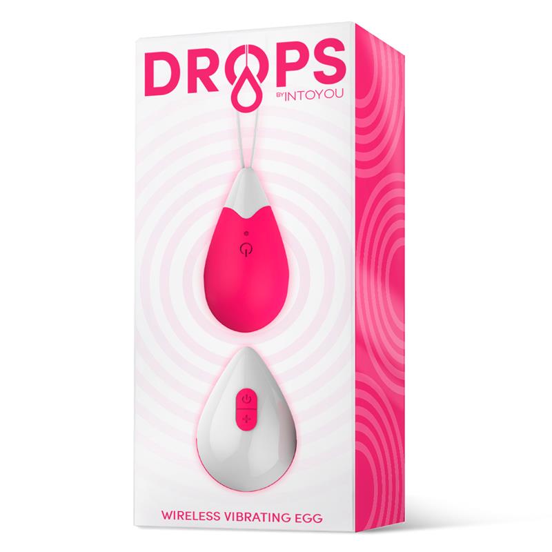 DROPS - VIBRATING EGG REMOTE CONTROL USB SILICONE PINK