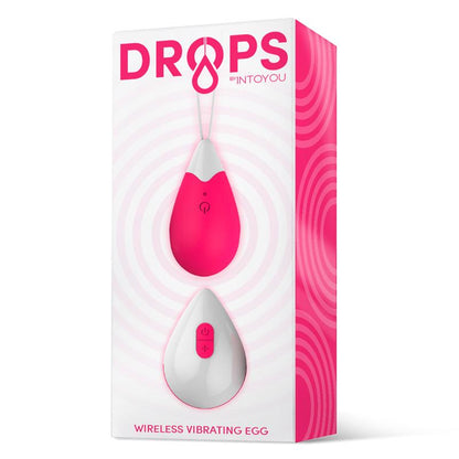 DROPS - VIBRATING EGG REMOTE CONTROL USB SILICONE PINK