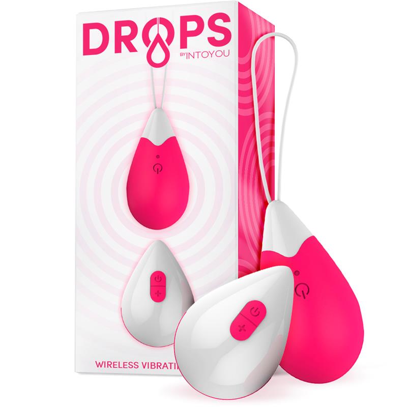DROPS - VIBRATING EGG REMOTE CONTROL USB SILICONE PINK