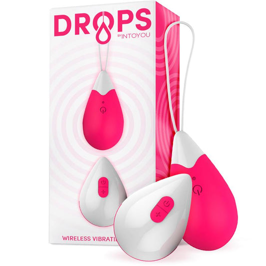 DROPS - VIBRATING EGG REMOTE CONTROL USB SILICONE PINK
