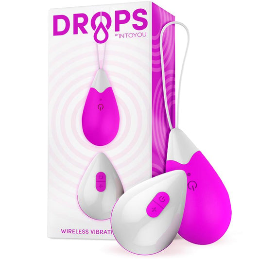 DROPS - VIBRATING EGG REMOTE CONTROL USB SILICONE PURPLE