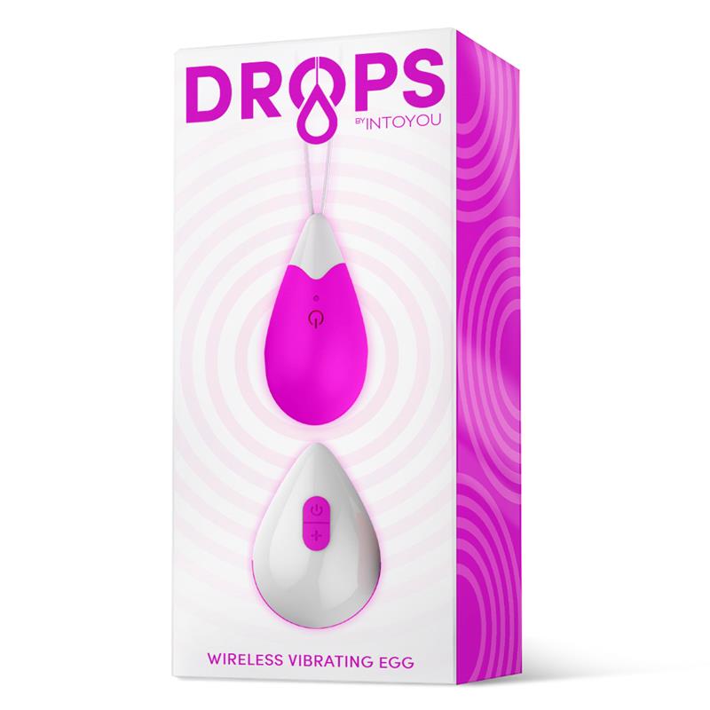 DROPS - VIBRATING EGG REMOTE CONTROL USB SILICONE PURPLE