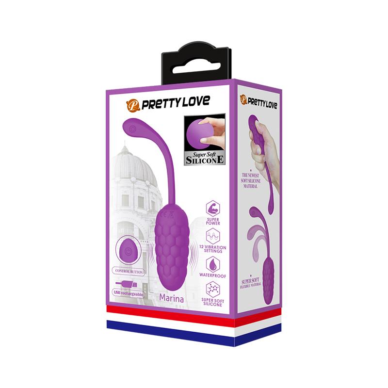 PRETTYLOVE - VIBRATING EGG USB SILICONE MARINA