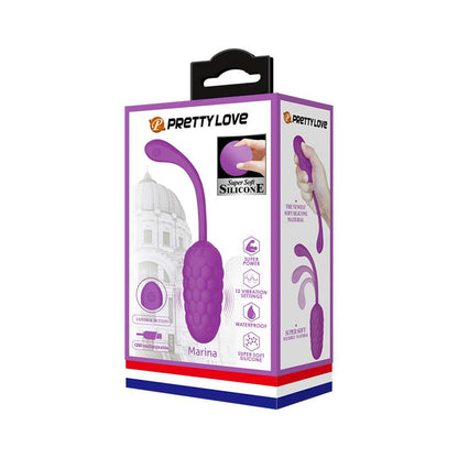 PRETTYLOVE - VIBRATING EGG USB SILICONE MARINA