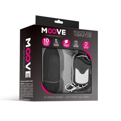 MOOVE - VIBRATING EGG WITH REMOTE CONTROL BLACK