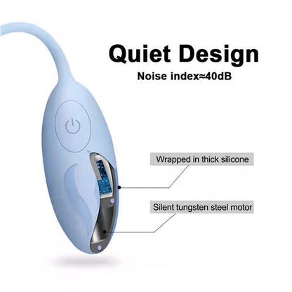 A-GUSTO - VIBRATING EGG WITH REMOTE CONTROL BLUE