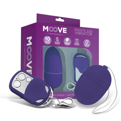 MOOVE - VIBRATING EGG WITH REMOTE CONTROL MINI PURPLE
