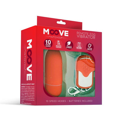 MOOVE - VIBRATING EGG WITH REMOTE CONTROL RED