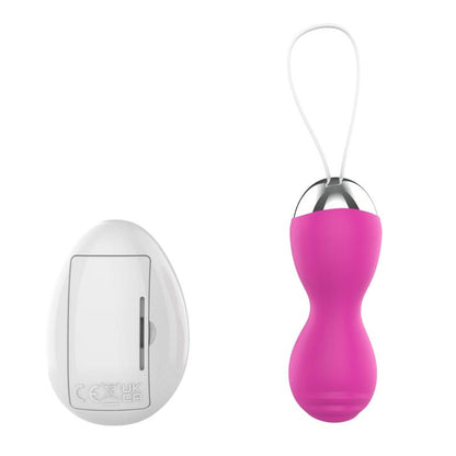 A-GUSTO - VIBRATING EGG WITH REMOTE CONTROL USB PINK