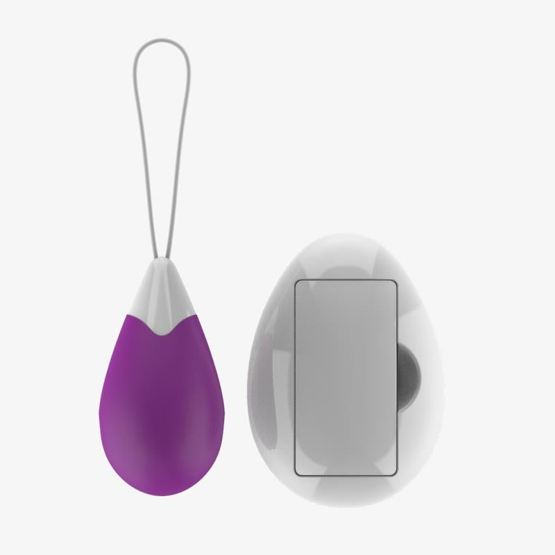 A-GUSTO - VIBRATING EGG WITH REMOTE CONTROL USB PURPLE