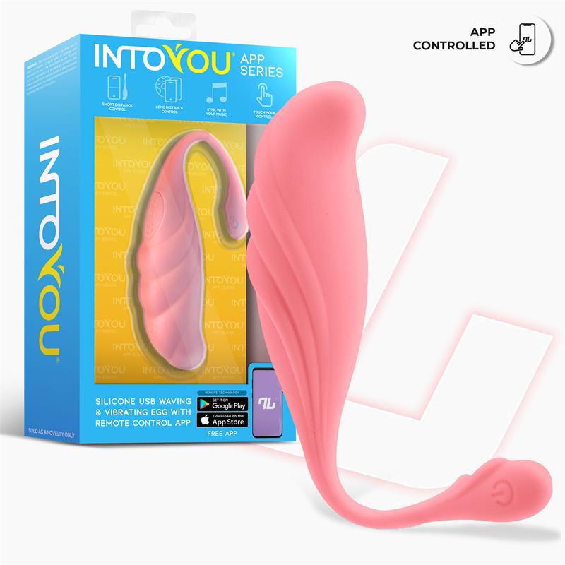 INTOYOU APP SERIES - VIBRATING EGG WITH WAVING AND APP USB