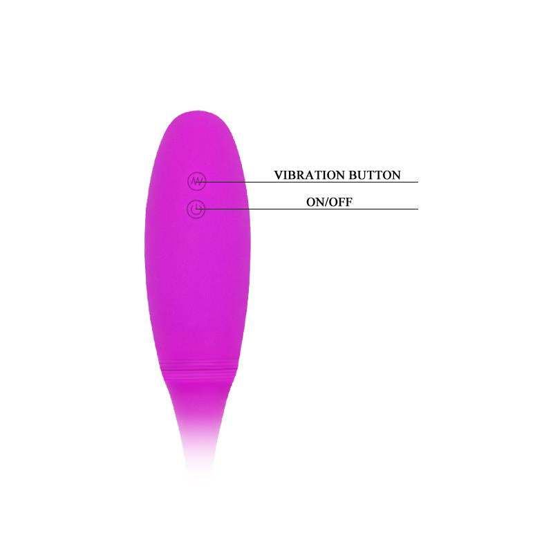 PRETTYLOVE - VIBRATING EGGS SNAKY PURPLE