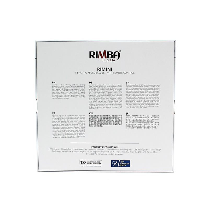 RIMBA TOYS - VIBRATING KEGEL BALL SET REMOTE CONTROL RIMINI PURPLE