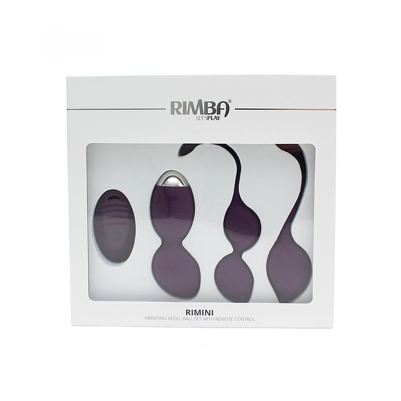 RIMBA TOYS - VIBRATING KEGEL BALL SET REMOTE CONTROL RIMINI PURPLE