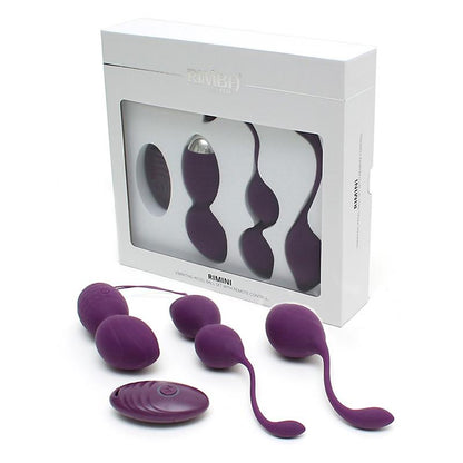 RIMBA TOYS - VIBRATING KEGEL BALL SET REMOTE CONTROL RIMINI PURPLE