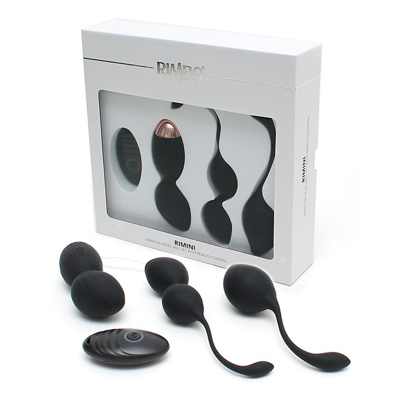 RIMBA - VIBRATING KEGEL BALL SET RIMINI BLACK