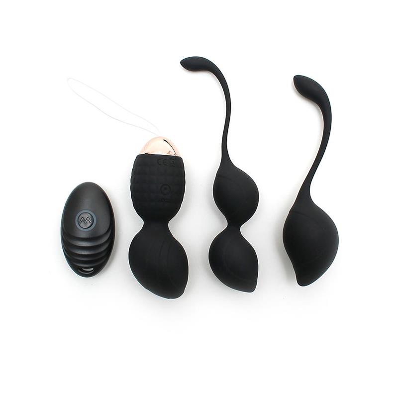 RIMBA - VIBRATING KEGEL BALL SET RIMINI BLACK