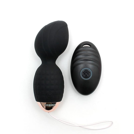 RIMBA TOYS - VIBRATING KEGEL BALLS WITH REMOTE CONTROL ATHENS BLACK