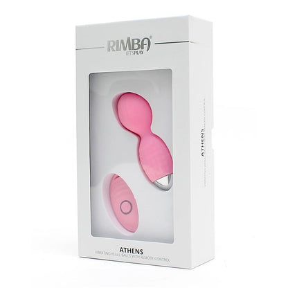 RIMBA TOYS - VIBRATING KEGEL BALLS WITH REMOTE CONTROL ATHENS PINK