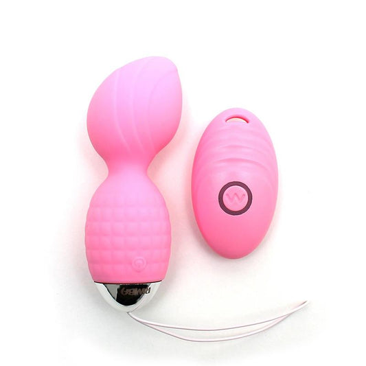 RIMBA TOYS - VIBRATING KEGEL BALLS WITH REMOTE CONTROL ATHENS PINK