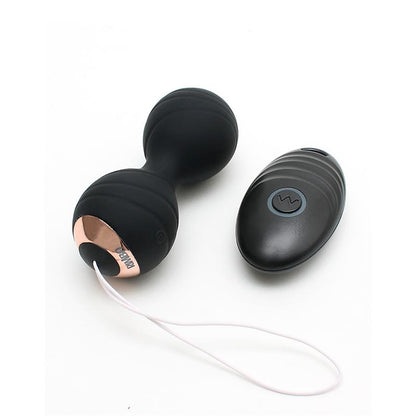 RIMBA TOYS - VIBRATING KEGEL BALLS WITH REMOTE CONTROL CANNES BLACK