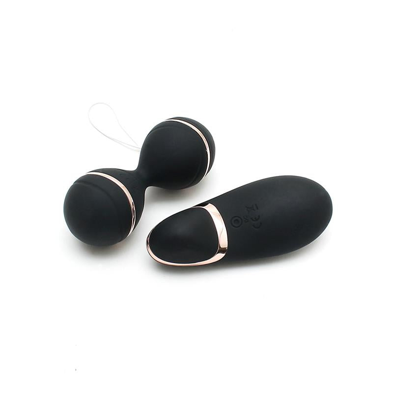 RIMBA TOYS - VIBRATING LAY-ON KEGELBALL SET IBIZA BLACK