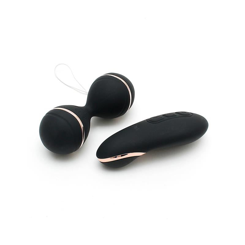 RIMBA TOYS - VIBRATING LAY-ON KEGELBALL SET IBIZA BLACK