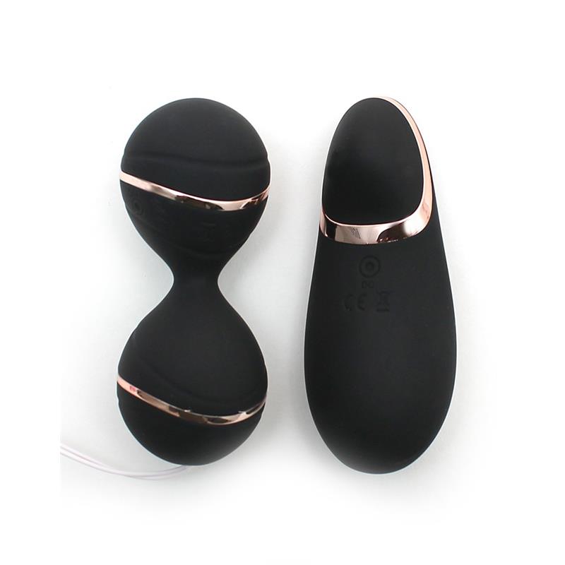 RIMBA TOYS - VIBRATING LAY-ON KEGELBALL SET IBIZA BLACK
