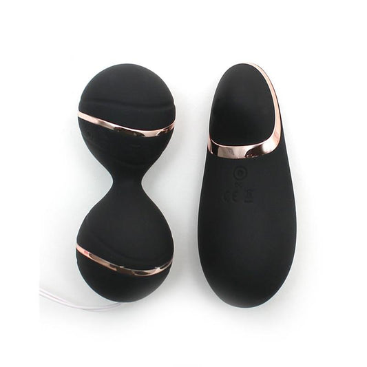 RIMBA TOYS - VIBRATING LAY-ON KEGELBALL SET IBIZA BLACK