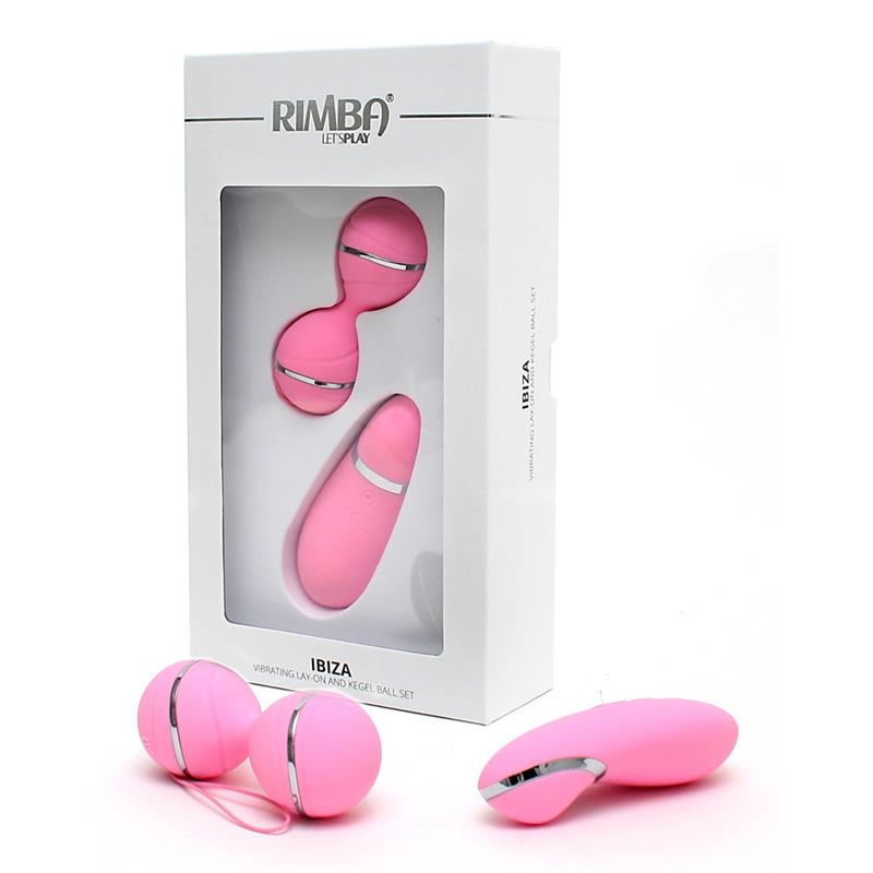 RIMBA TOYS - VIBRATING LAY-ON KEGELBALL SET IBIZA PINK