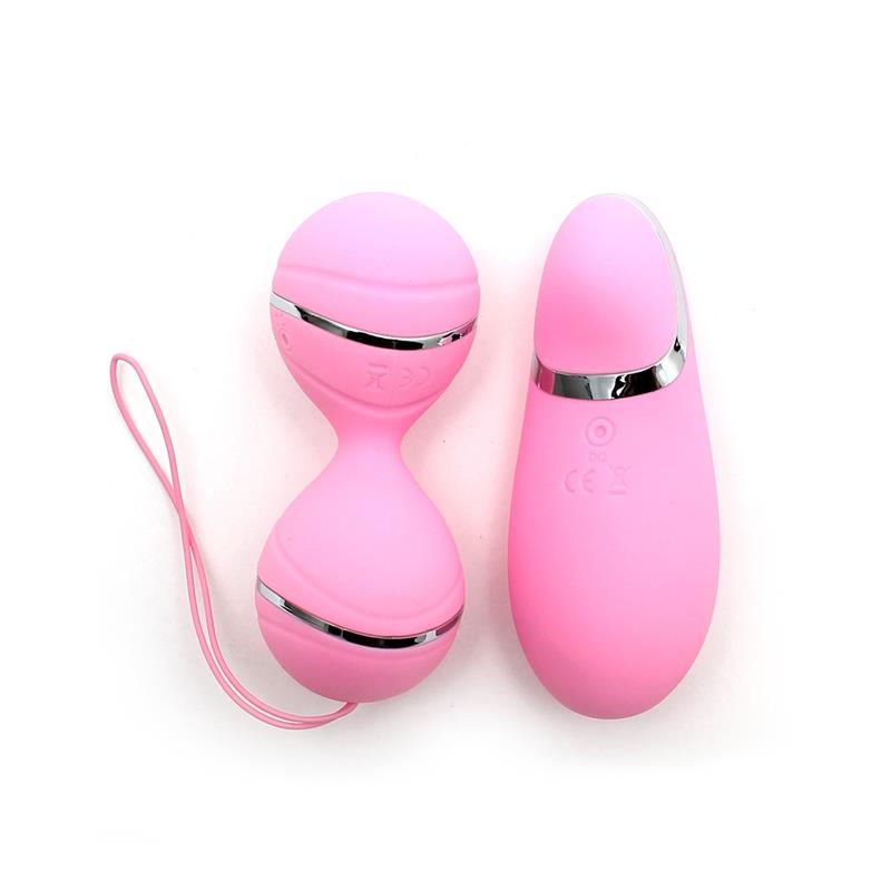 RIMBA TOYS - VIBRATING LAY-ON KEGELBALL SET IBIZA PINK