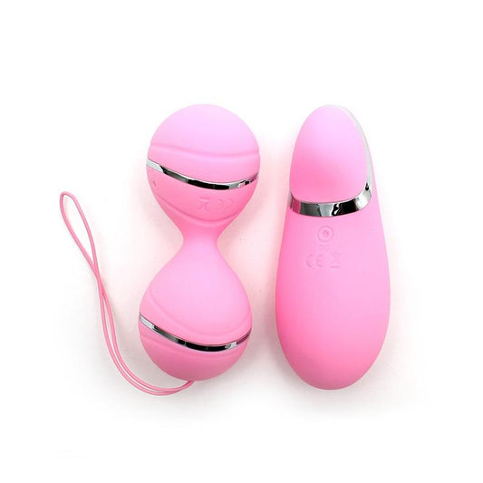 RIMBA TOYS - VIBRATING LAY-ON KEGELBALL SET IBIZA PINK