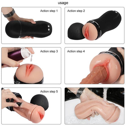SHEQU - VIBRATING MASTURBATOR USB TINY MAN