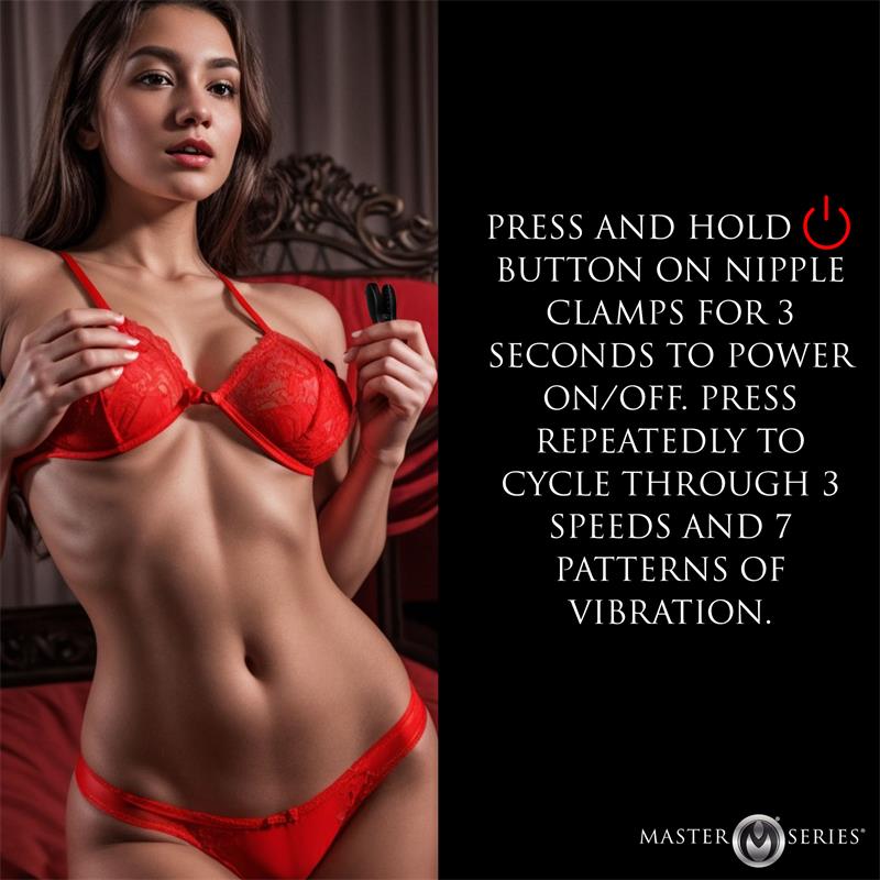 MASTER SERIES - VIBRATING NIPPLE CLAMPS