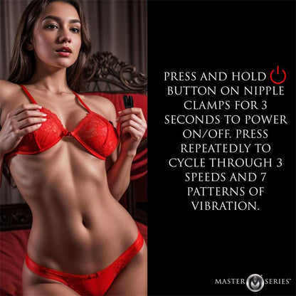 MASTER SERIES - VIBRATING NIPPLE CLAMPS