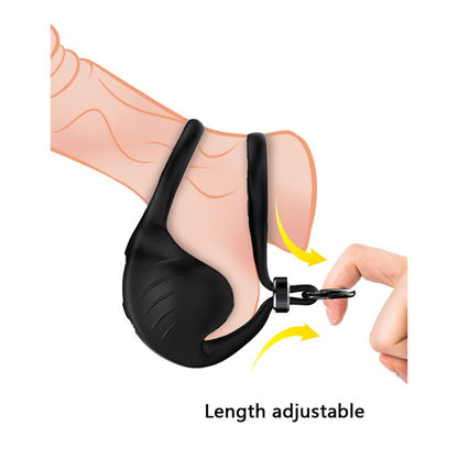 URBAN SKY - VIBRATING PENIS AND TESTICLES RING ADJUSTABLE
