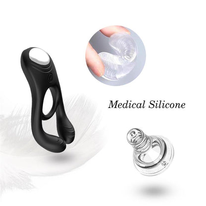 URBAN SKY - VIBRATING PENIS AND TESTICLES RING