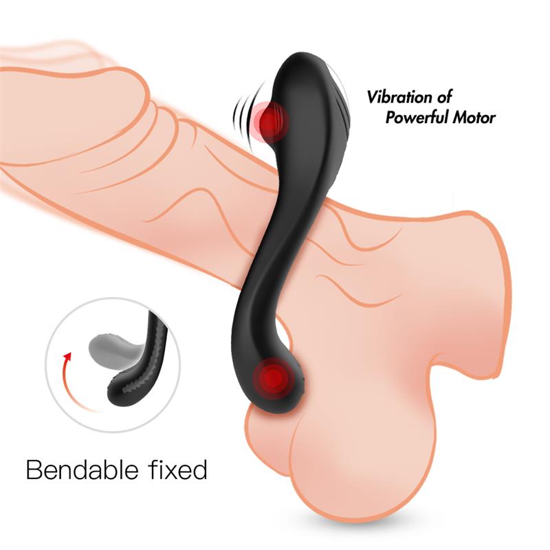 URBAN SKY - VIBRATING PENIS AND TESTICLES RING