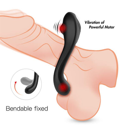 URBAN SKY - VIBRATING PENIS AND TESTICLES RING