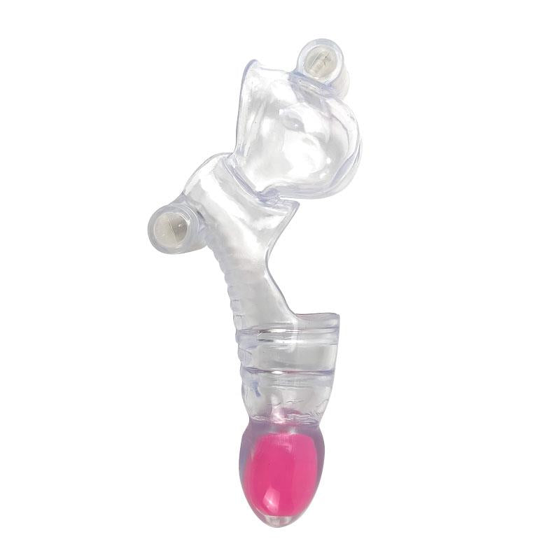 A-GUSTO - VIBRATING PENIS AND TESTICLES SLEEVE CLEAR