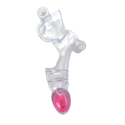 A-GUSTO - VIBRATING PENIS AND TESTICLES SLEEVE CLEAR
