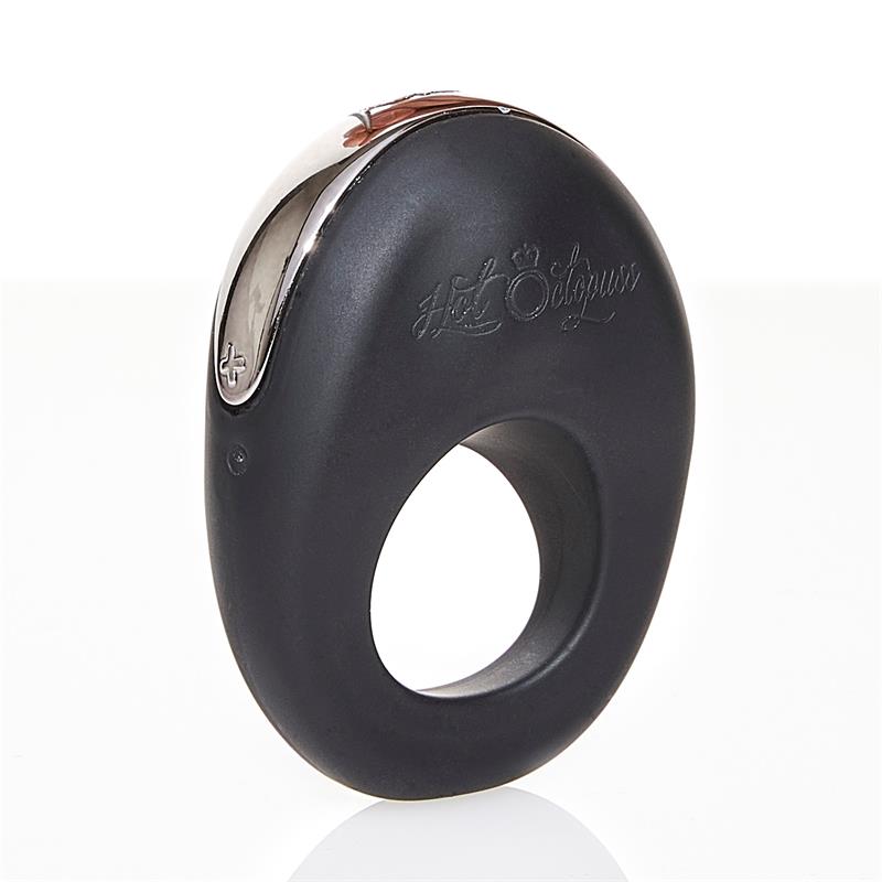 HOT OCTOPUSS - VIBRATING PENIS RING ATOM BLACK