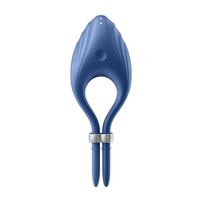 SATISFYER - VIBRATING PENIS RING DUELIST BLUE