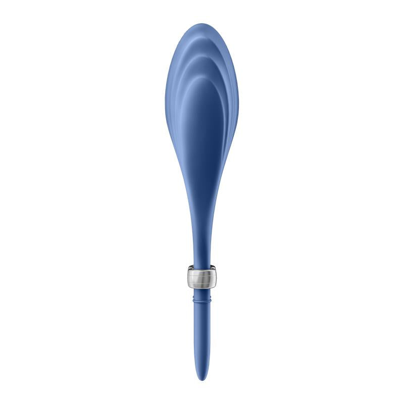 SATISFYER - VIBRATING PENIS RING DUELIST BLUE