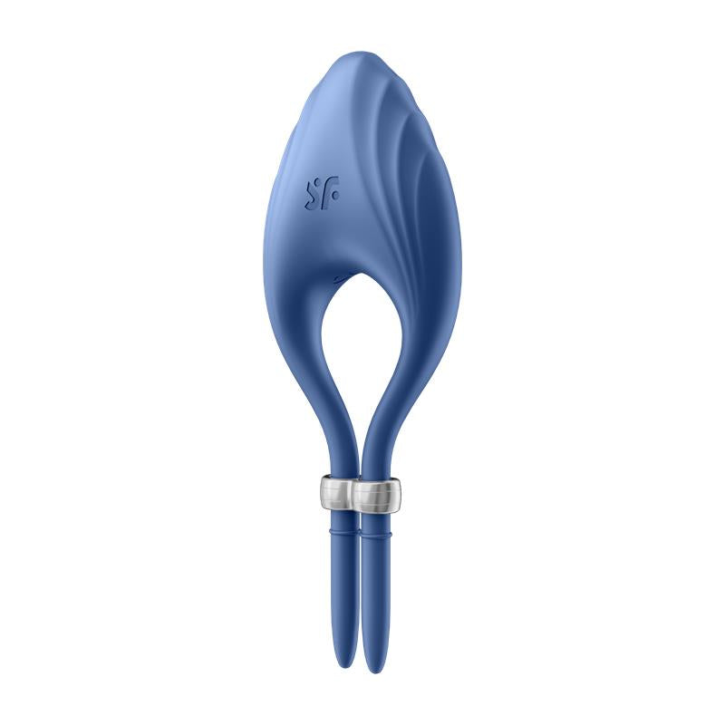 SATISFYER - VIBRATING PENIS RING DUELIST BLUE