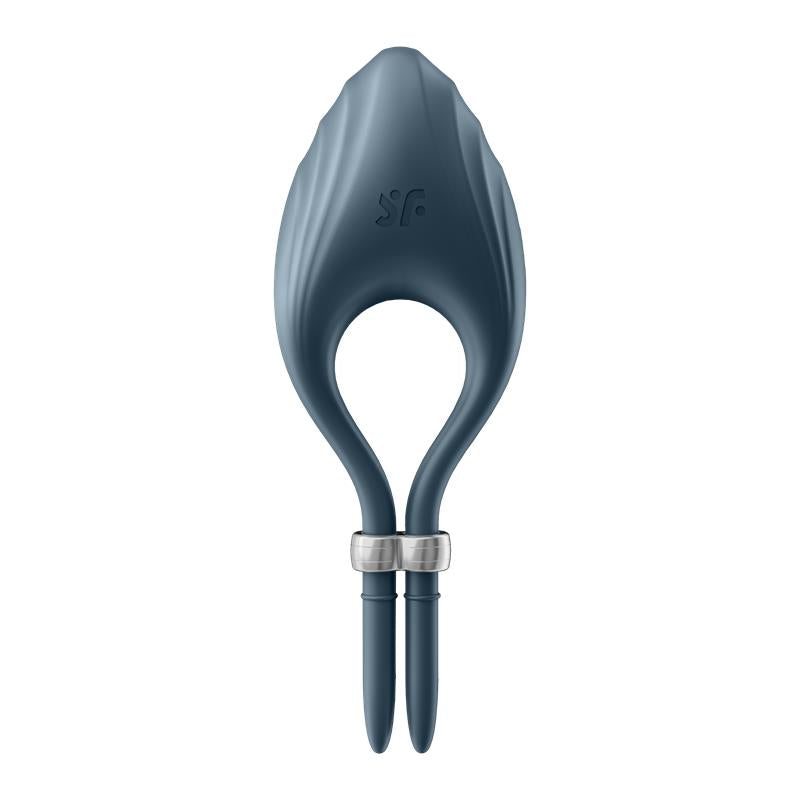 SATISFYER - VIBRATING PENIS RING DUELIST DARK BLUE