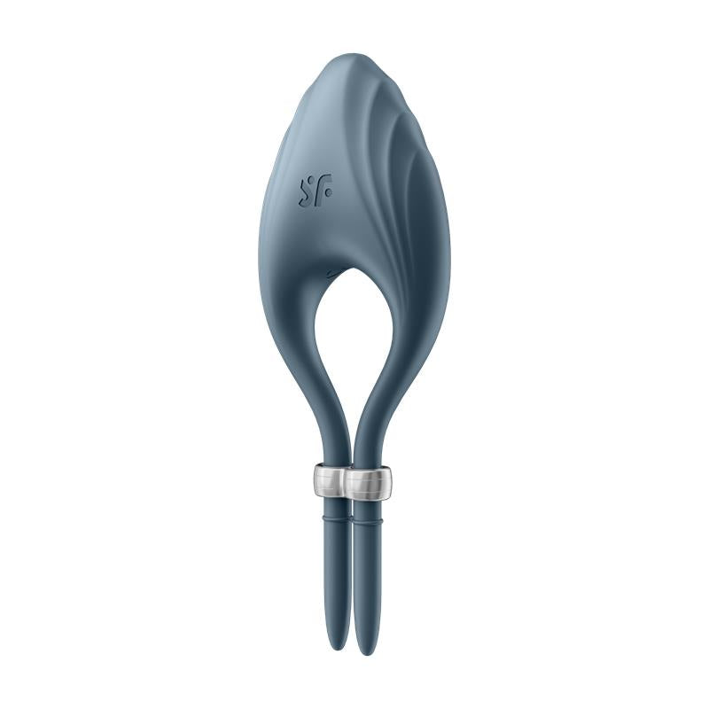 SATISFYER - VIBRATING PENIS RING DUELIST DARK BLUE