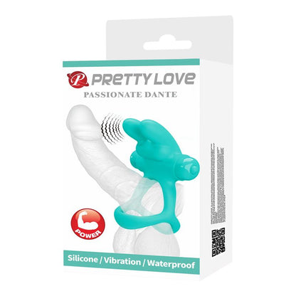PRETTYLOVE - VIBRATING PENIS RING PASSIONATE DANTE GREEN